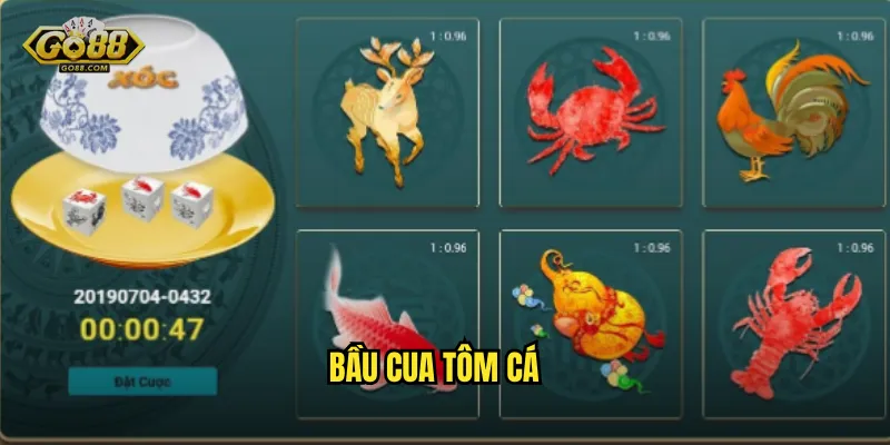 Bầu Cua Tôm Cá Tại go88 sh – Trò Chơi Dân Dã, Phần Thưởng Xa Hoa 10 bầu cua tôm cá